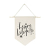 Happy Holidays Canvas Wall Hanging