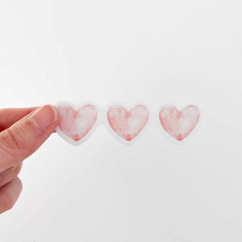 Heart Trio Sticker