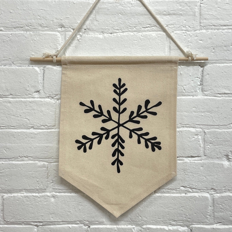 Snowflake Canvas Wall Hanging