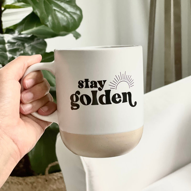 stay golden, mug, stay golden mug, coffee, tea
