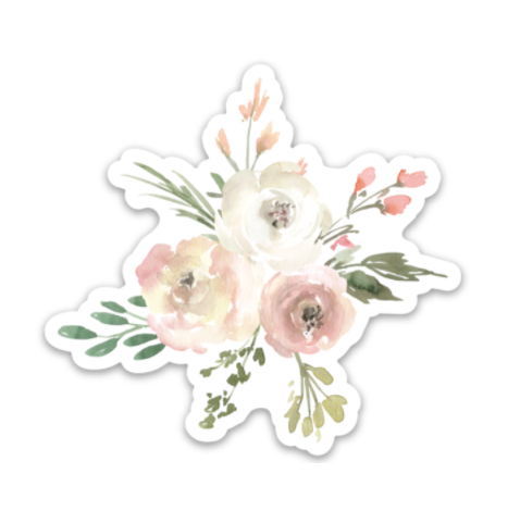Watercolor Flowers Sticker