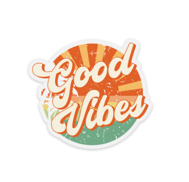 Good Vibes Clear Sticker