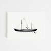 Vintage sailboat art print