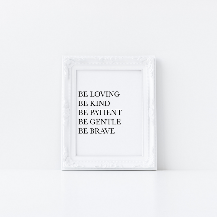 be kind, printable art