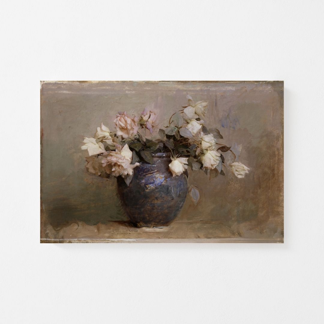 Graceful Blooms Vintage Art Print