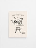 Sleigh Patent Vintage Print