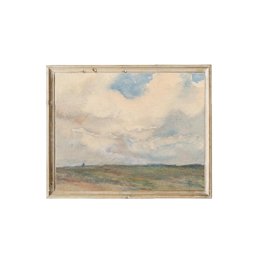 Vintage landscape oil painting art